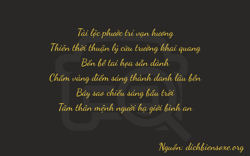Thơ dịch biển số xe 89473