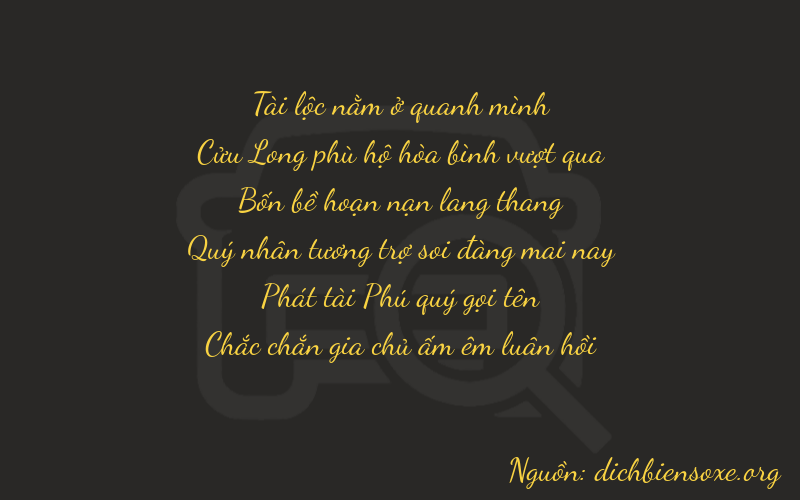 Thơ dịch biển số xe 89481