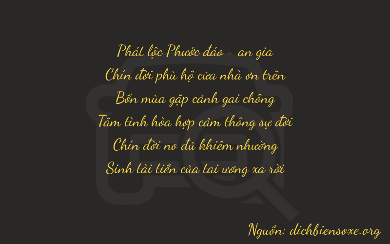 Thơ dịch biển số xe 89495