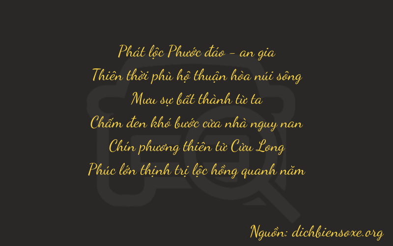 Thơ dịch biển số xe 89496