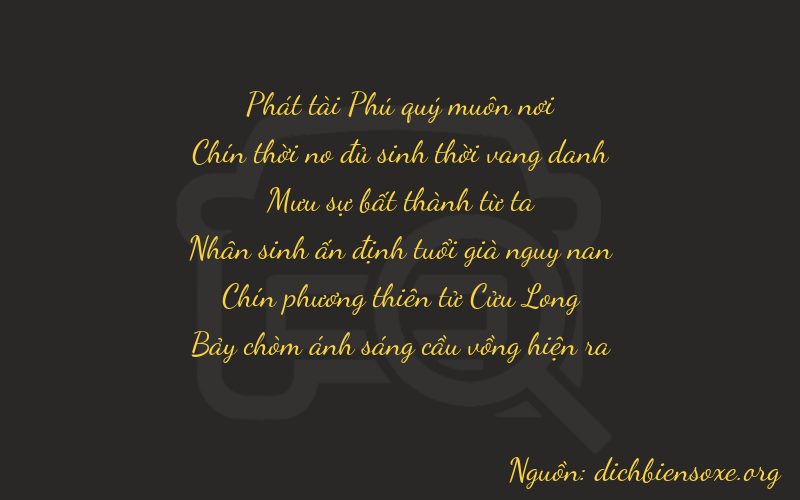Thơ dịch biển số xe 89497