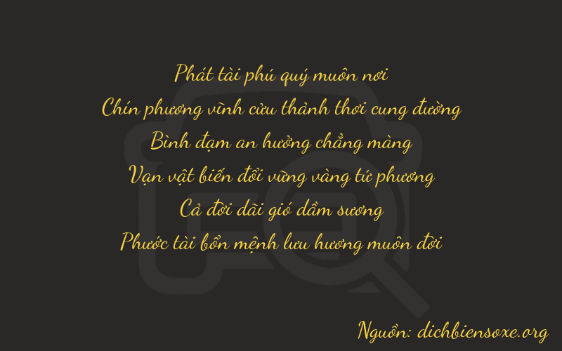 Thơ dịch biển số xe 89516