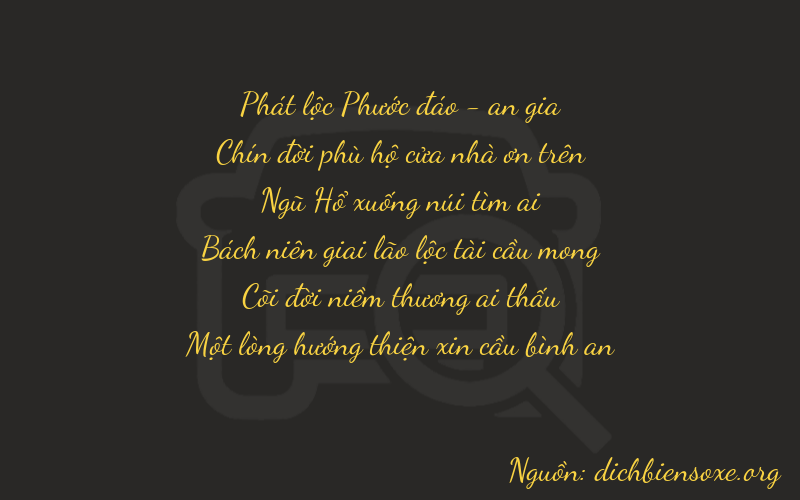 Thơ dịch biển số xe 89549