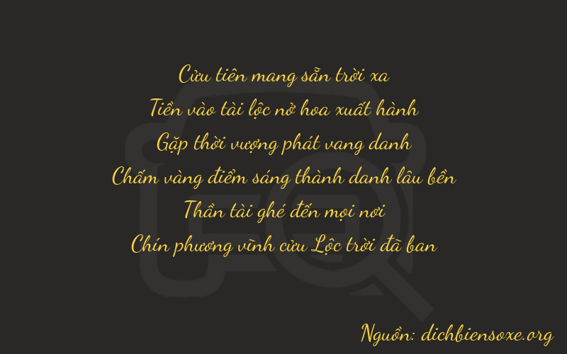 Thơ dịch biển số xe 90869