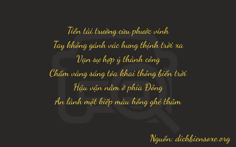 Thơ dịch biển số xe 90871