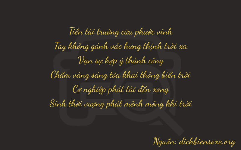 Thơ dịch biển số xe 90880