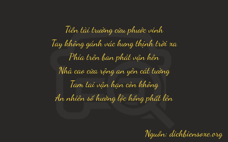 Thơ dịch biển số xe 90934