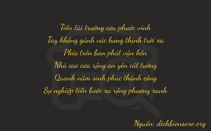 Thơ dịch biển số xe 90952