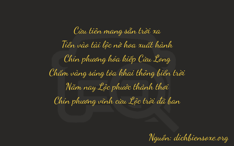 Thơ dịch biển số xe 90959