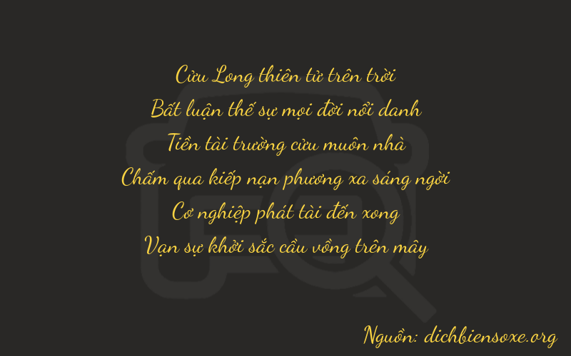 Thơ dịch biển số xe 90981