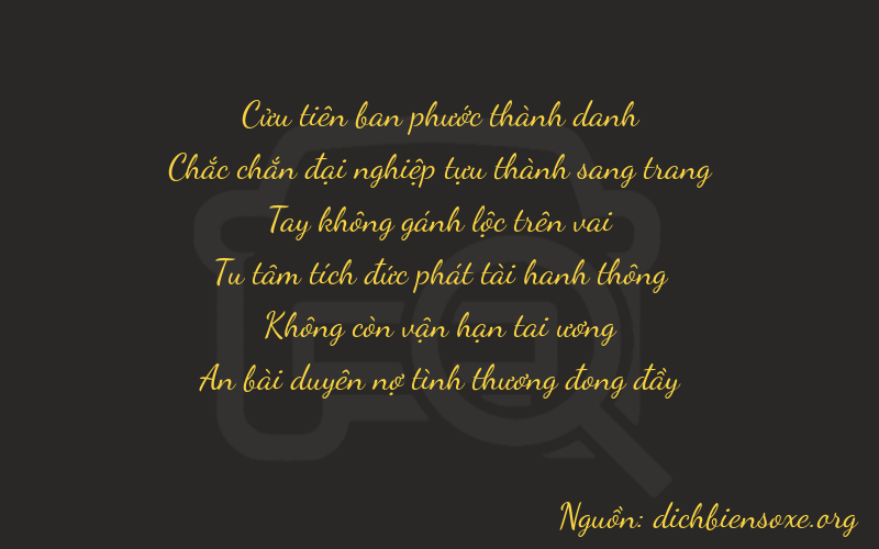 Thơ dịch biển số xe 91004
