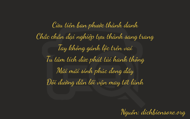 Thơ dịch biển số xe 91022