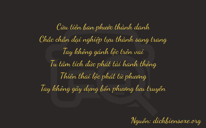 Thơ dịch biển số xe 91040