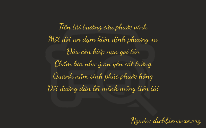 Thơ dịch biển số xe 91052