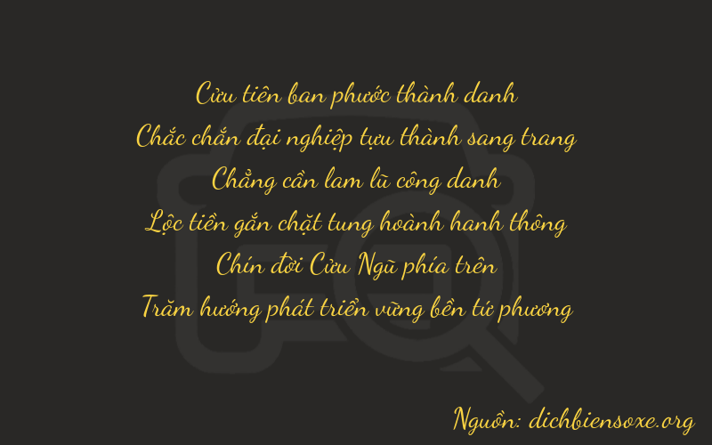 Thơ dịch biển số xe 91094