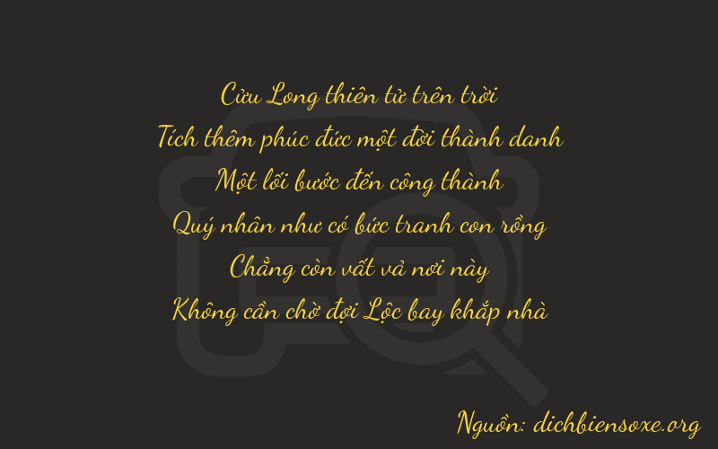 Thơ dịch biển số xe 91100