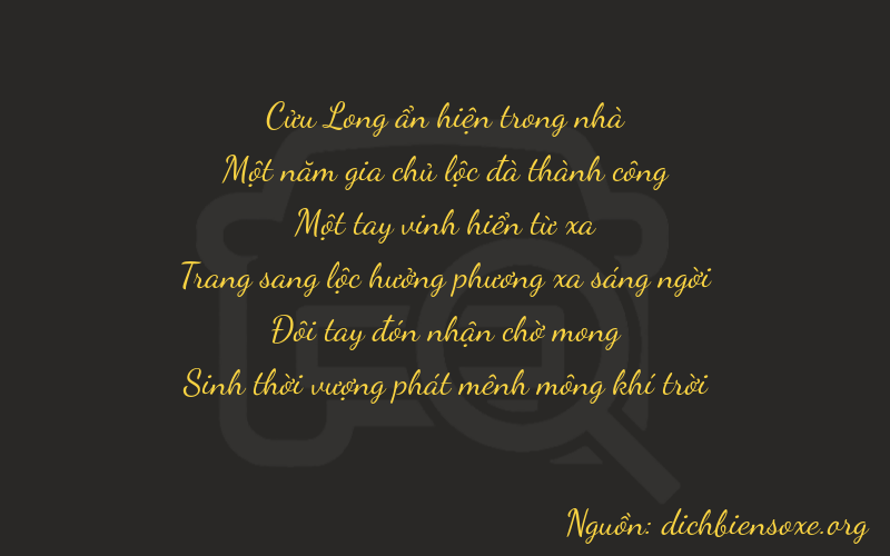 Thơ dịch biển số xe 91120