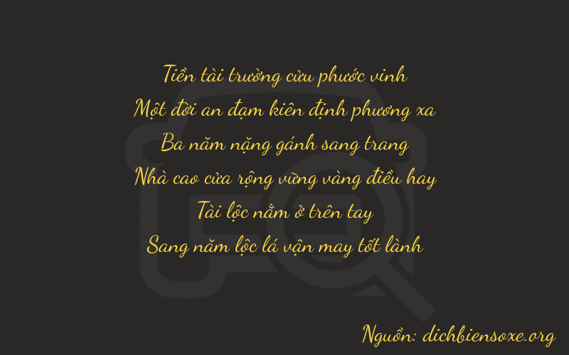 Thơ dịch biển số xe 91385