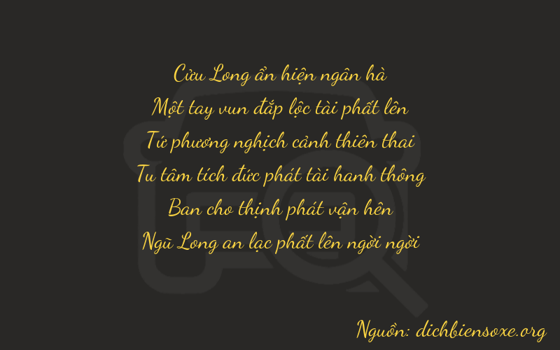 Thơ dịch biển số xe 91425