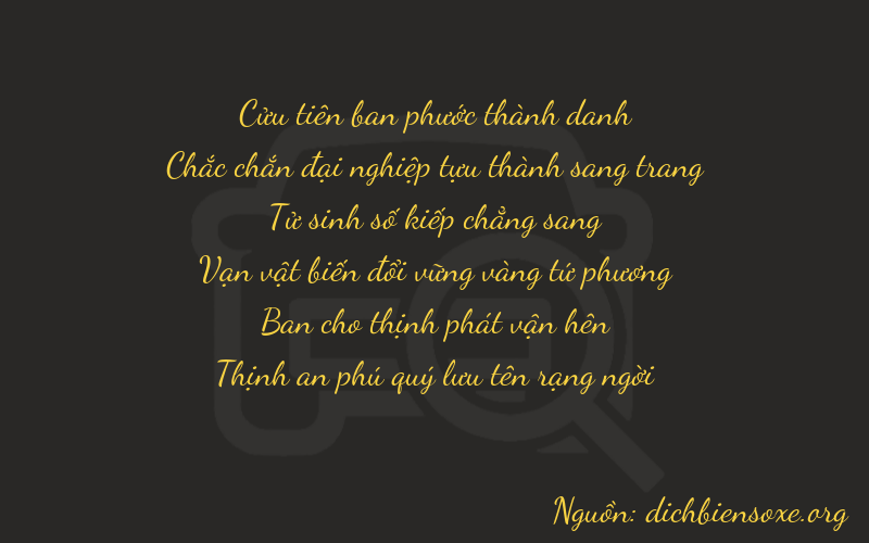 Thơ dịch biển số xe 91427