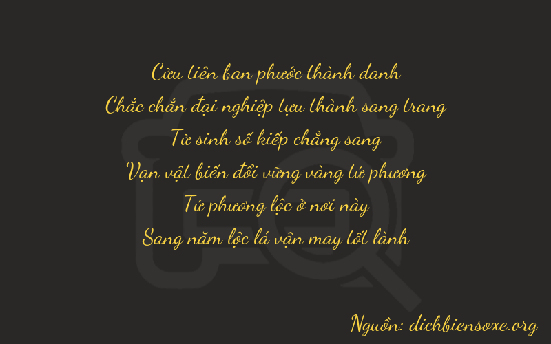 Thơ dịch biển số xe 91445