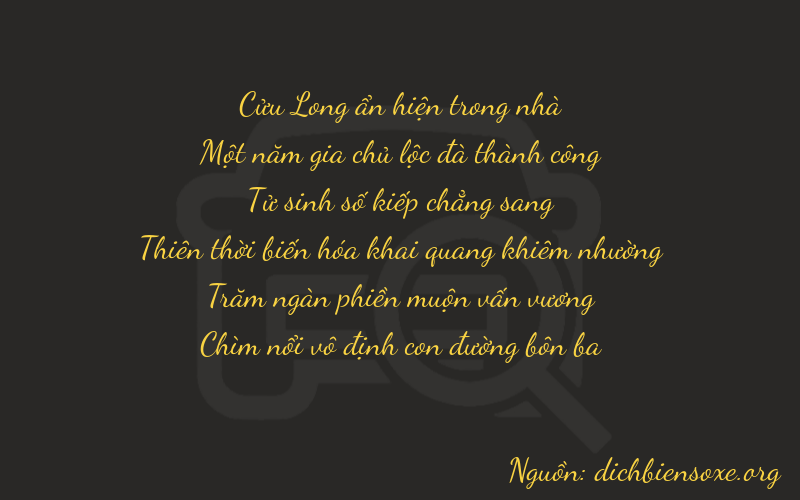 Thơ dịch biển số xe 91453