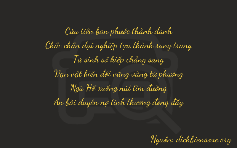 Thơ dịch biển số xe 91454