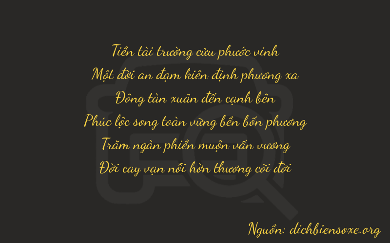 Thơ dịch biển số xe 91457