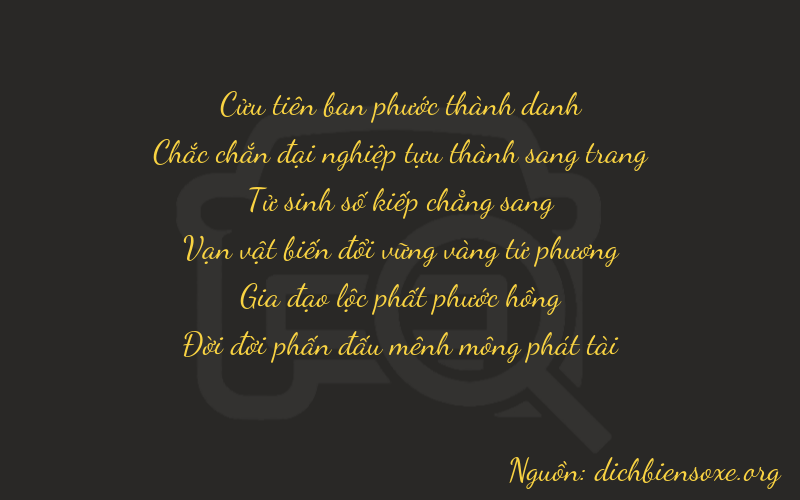 Thơ dịch biển số xe 91463