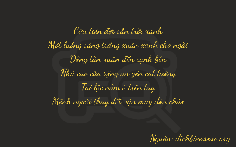 Thơ dịch biển số xe 91483