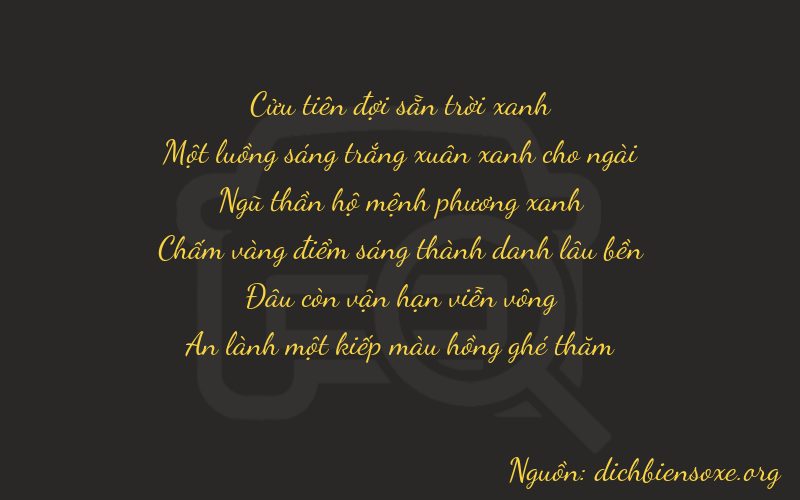 Thơ dịch biển số xe 91501