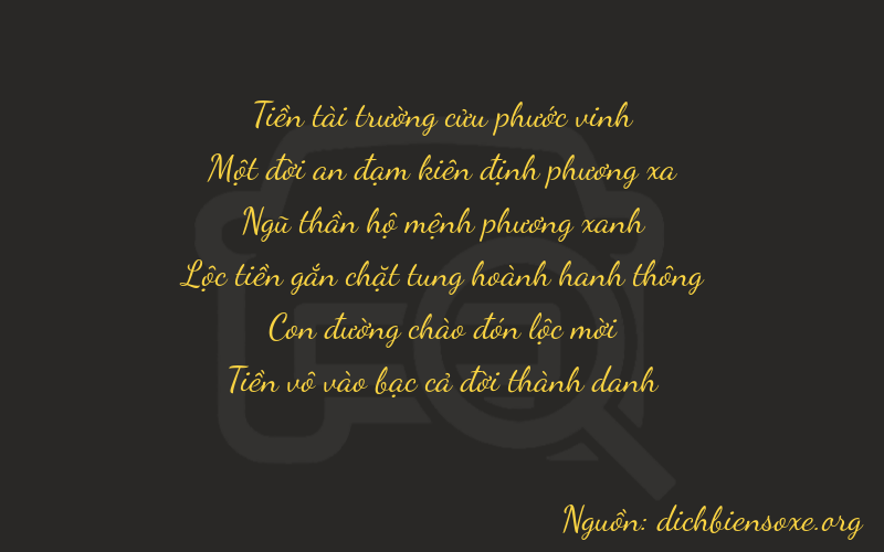 Thơ dịch biển số xe 91520