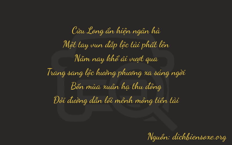 Thơ dịch biển số xe 91542