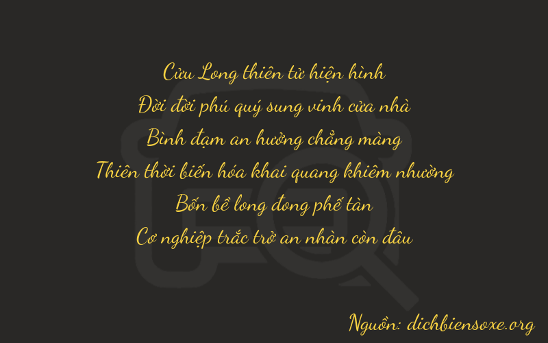 Thơ dịch biển số xe 91549
