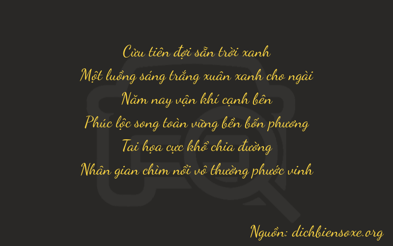 Thơ dịch biển số xe 91564
