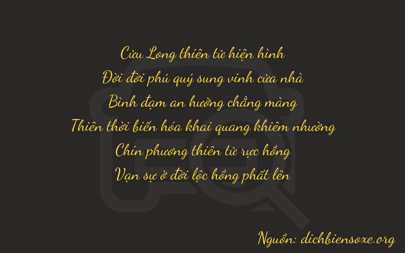 Thơ dịch biển số xe 91594