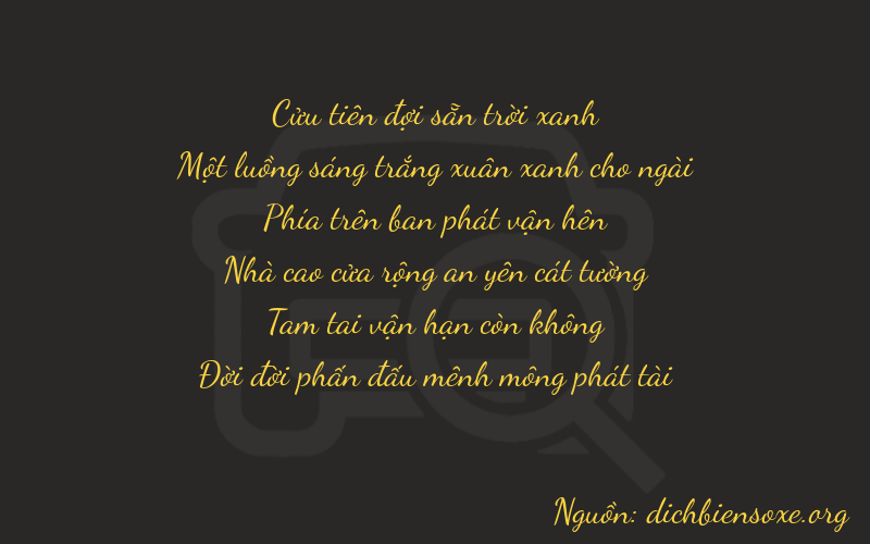 Thơ dịch biển số xe 91933