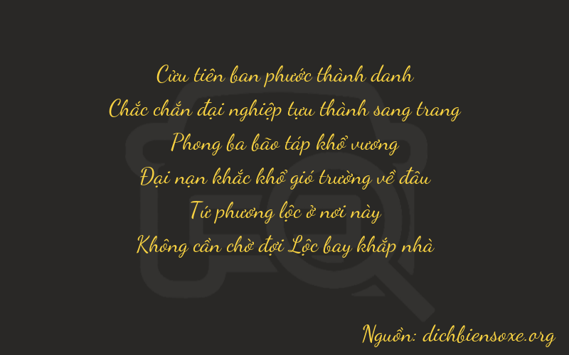 Thơ dịch biển số xe 91940