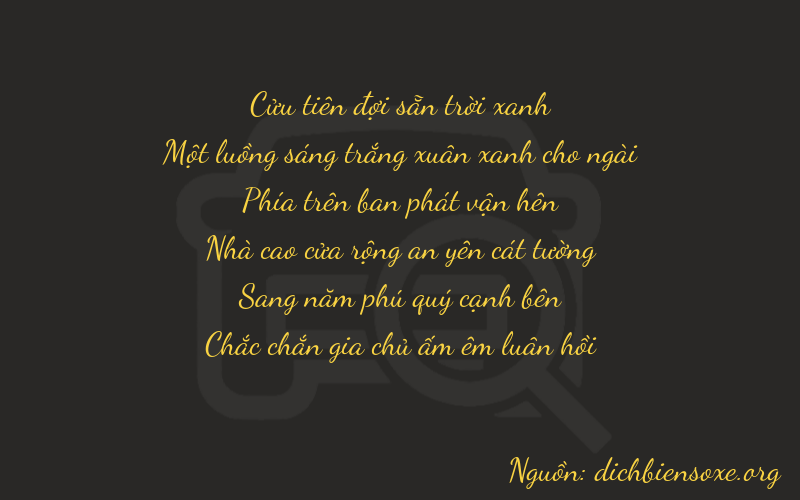 Thơ dịch biển số xe 91951