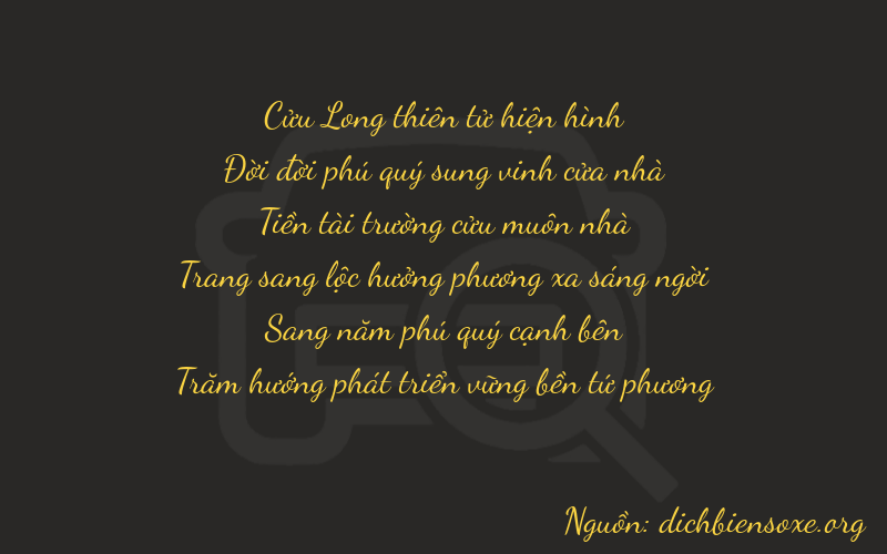 Thơ dịch biển số xe 91954