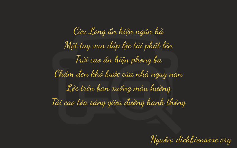 Thơ dịch biển số xe 91983