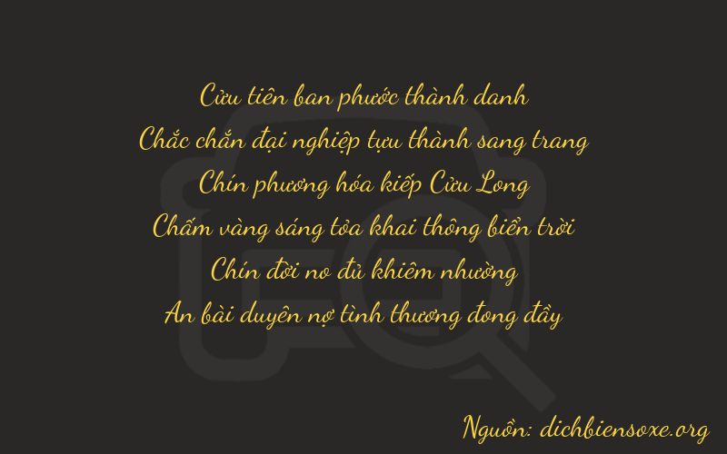 Thơ dịch biển số xe 91994