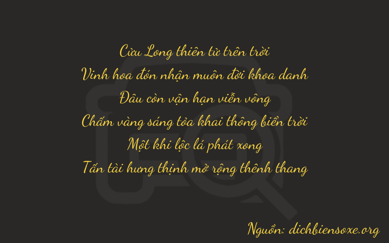 Thơ dịch biển số xe 92018