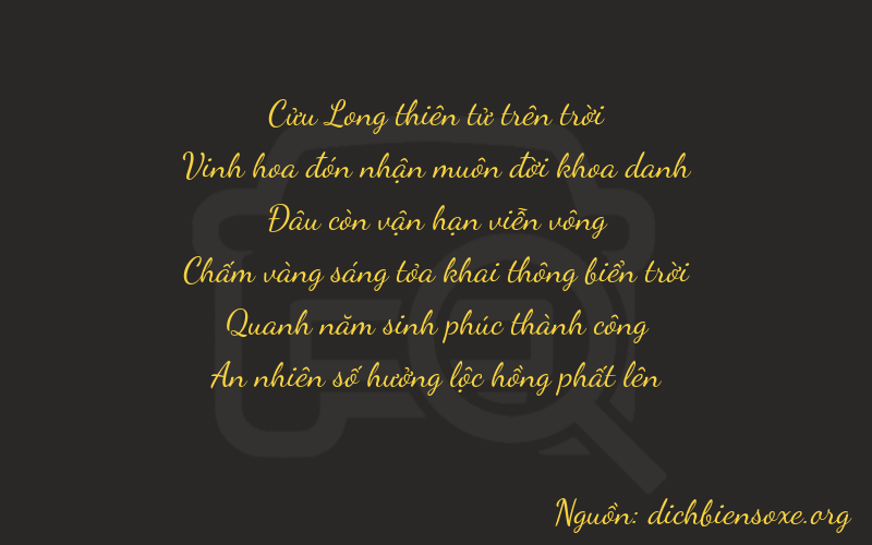 Thơ dịch biển số xe 92054