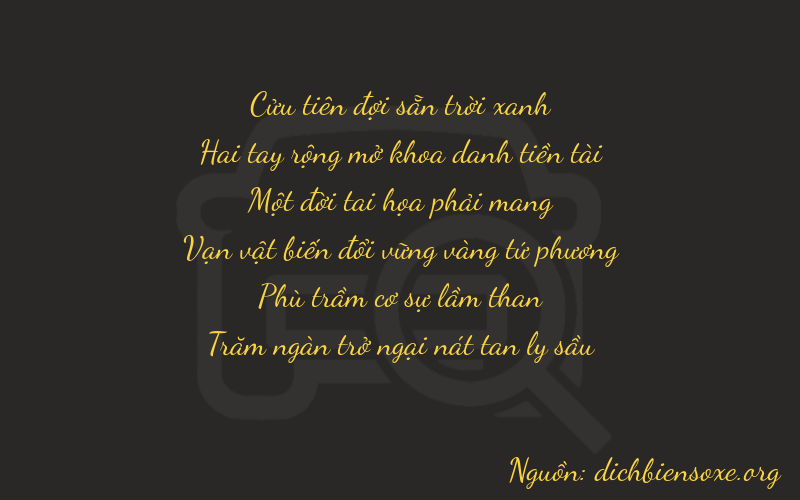Thơ dịch biển số xe 92106