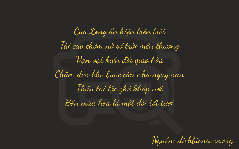 Thơ dịch biển số xe 93661