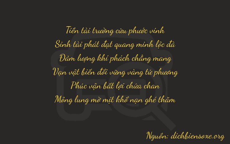 Thơ dịch biển số xe 93664