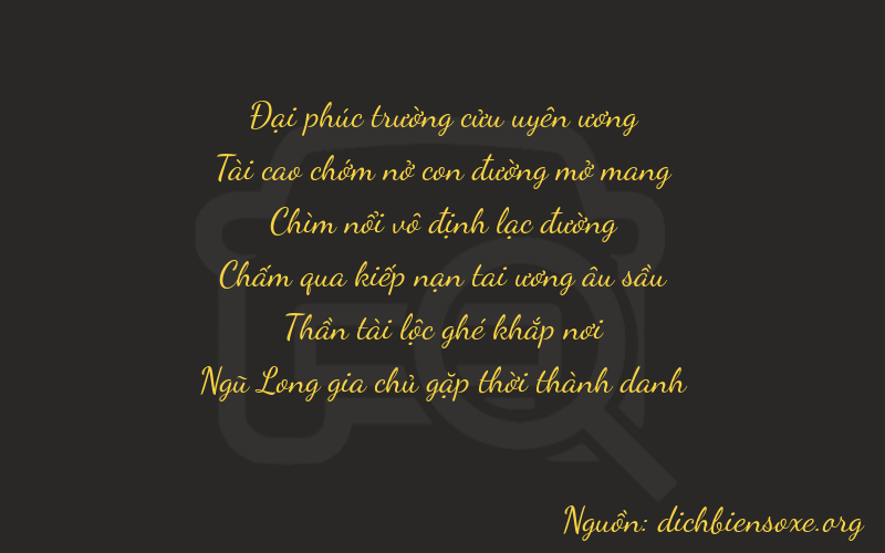 Thơ dịch biển số xe 93665