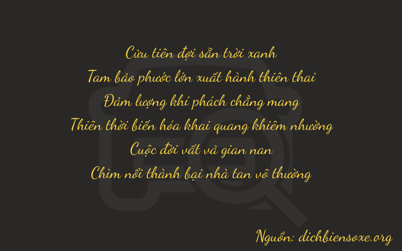 Thơ dịch biển số xe 93672