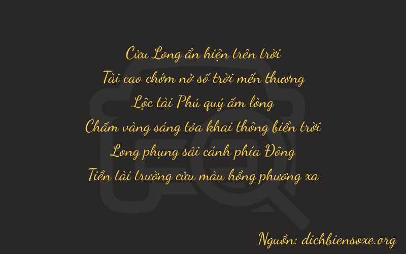 Thơ dịch biển số xe 93679